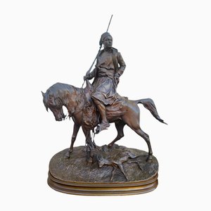 P J Mêne, African Hunter, 19th Century, Bronze