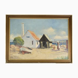 TH Skovgaard, Landschaft, 1930er, Öl auf Leinwand