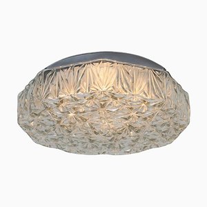 Lampada da parete vintage rotonda in vetro nello stile di Helena Tynell, 1960