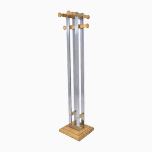 Ash and Metal Coat Rack, 1970s