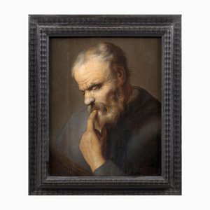 Da Christoph Paudiss, Pensatore ansioso, XVII secolo, Olio su tela, Con cornice