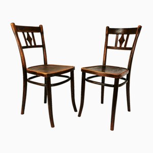 Set of Art Deco Wooden Chairs from Thonet, Germany, 1930s