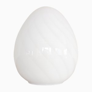Lámpara de mesa Egg de cristal de Murano, años 60