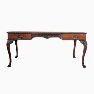 Early 20th Century Edwardian Desk with Lion Paw Feet