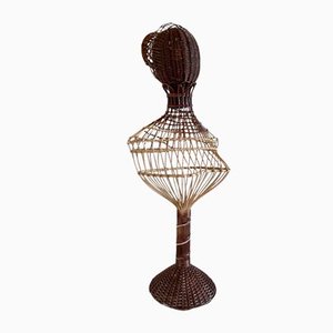 Mid-Century Wicker Mannequin, 1950s