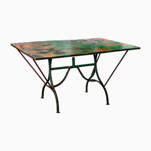 Mesa de jardín vintage, años 50