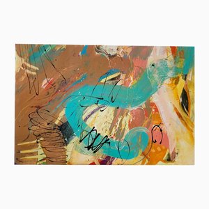 Monika Rossa, Abstracción, 2022, óleo sobre lienzo