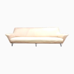 Sofá vintage grande en beige de Ico & Luisa Parisi, años 50