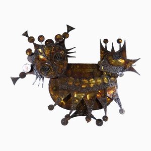 Henrik Horst, Large Brutalist Wall Sculpture, 1970s, Iron