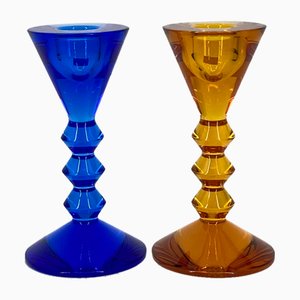 Bougeoirs par Mathias Véga pour Baccarat France, 1990s, Set de 2