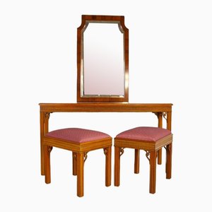 Juego de muebles ingleses original de Heldense, siglo XX. Juego de 4