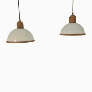 Lámparas colgantes Mushroom vintage de Steinhauer, años 70. Juego de 2