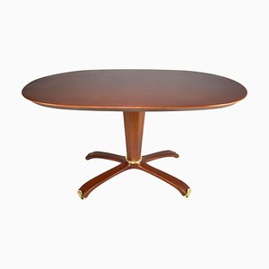 Italian Wooden Table attributed to Osvaldo Borsani, 1950s
