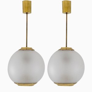 LS2 Pallone Suspensions by Luigi Caccia Dominioni for Azucena, 1950s, Set of 2