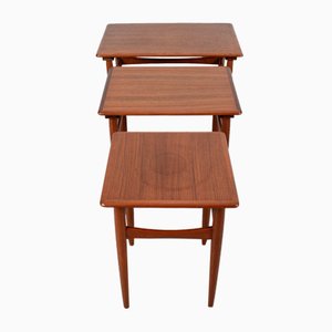 Nestting Tables by Kai Kristiansen for Skovman & Andersen, Set of 3