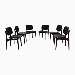 Chaises de Salle à Manger en Teck, Danemark, 1960s, Set de 6