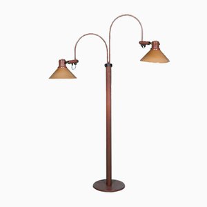 Lampada da terra vintage minimalista, anni '70