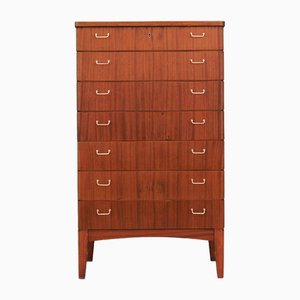 Vintage Scandinavian Mahogany Chest of Drawers, 1970s