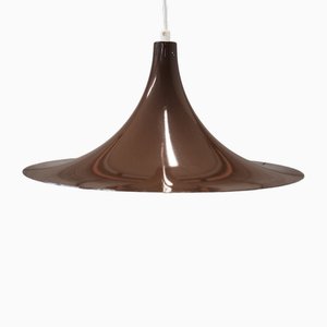 Vintage Danish Brown Pendant Lamp, 1960s