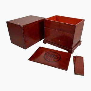 Jubako con vernice Urushi e Kamon, Giappone, anni '20