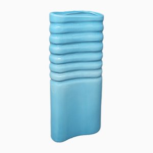 Vintage Italian Blue Vase in Laveno Ceramic, 1960s