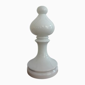 Lampe de Bureau Bishop Chess Piece Blanche par Ivan Jasek, 1970s