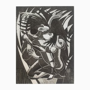 Czeslaw Tumielewicz, Kiss in the Flames, Vernis Mou en papel, 2007