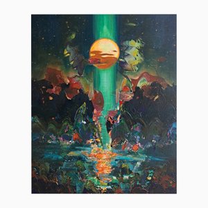 Franciszek Ledochowski, The Great Lakes, Acrylic on Canvas, 2020s