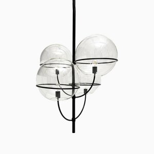 Chrome-Plated Lyndon Pendant Light by Vico Magistretti for Oluce