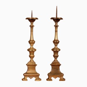 Italian Candlesticks in Bronze