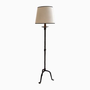 Vintage Floor Lamp in Wrought Iron