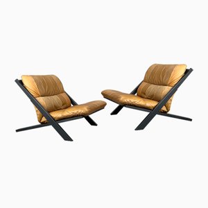 Poltrone DS80 in pelle color cognac di de Sede, Svizzera, anni '70, set di 2