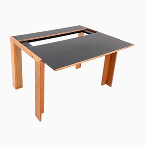 Schreibtisch aus Holz, Italien, 1980er