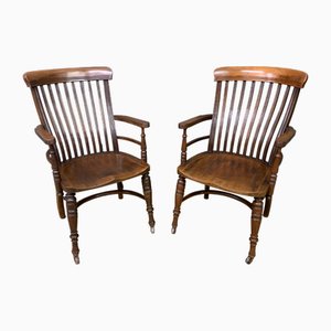 Set of Arts and Crafts Mahogany Chairs, 1885