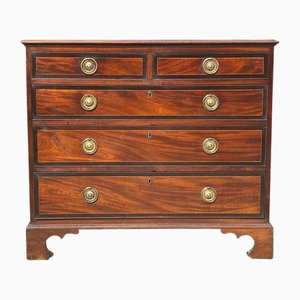 18th Century George Iii Period Mahogany Chest of Drawers, 1790