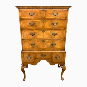 Commode sur Pied en Loupe de Noyer, 1910