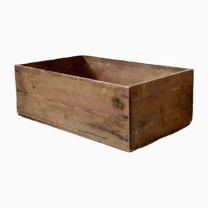 Industrial Wooden Storage Box, 1940s