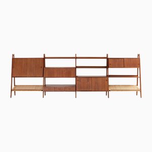 Bookshelf Wall Unit by Arne Vodder & Anton Borg for Vamo Møbelfabrik, 1950s
