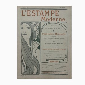 Alphonse Mucha, Cover for l'Estampe Moderne, May 1898, Lithograph