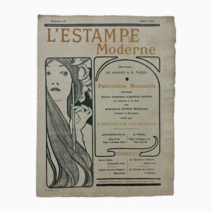 Alphonse Mucha, Portada para l'Estampe Moderne, julio de 1898, Litografía