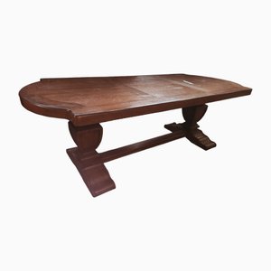 Large Vintage Oak Monastery Table, 1970s