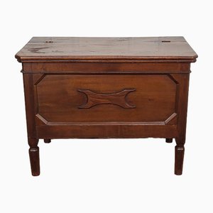 Commode ou Banc Antique Rustique en Bois de Noyer, Italie, 1890s