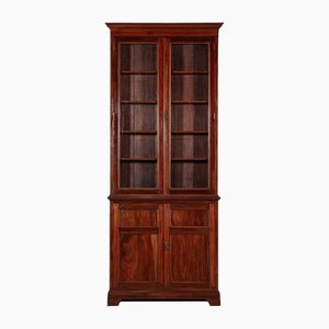 19th C English Mahogany Glazed Bookcase, 1870s