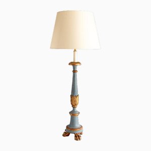 Lampada da tavolo Candeliere in legno dipinto, Francia, XIX secolo