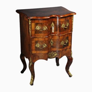 Antique Chest of Drawers in Oak with Walnut Veneer, Dresden, 1870