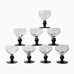 Vintage Italian Drinking Glasses, Set of 8