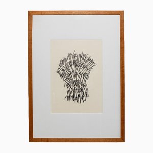 Paul Wilhelm Jacobs, Abstract Motif, 2019, Charcoal on Paper, Framed