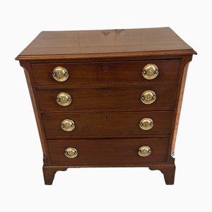 Small George III Mahogany Chest of Four Drawers, 1800s