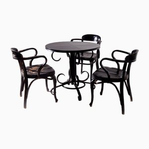 Sillas Art Déco de Michael Thonet, década de 1890. Juego de 4