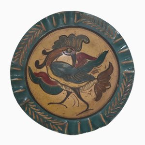 Italienische Schale mit Vogel